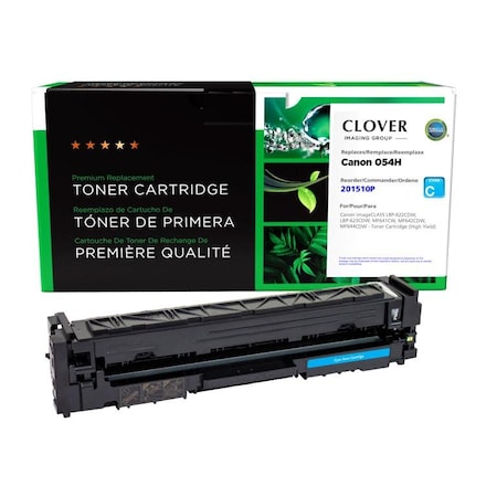 Cig Clover Imaging Remanufactured High Yield Cyan Toner Cartridge for Canon 054H 3027C001 201510P